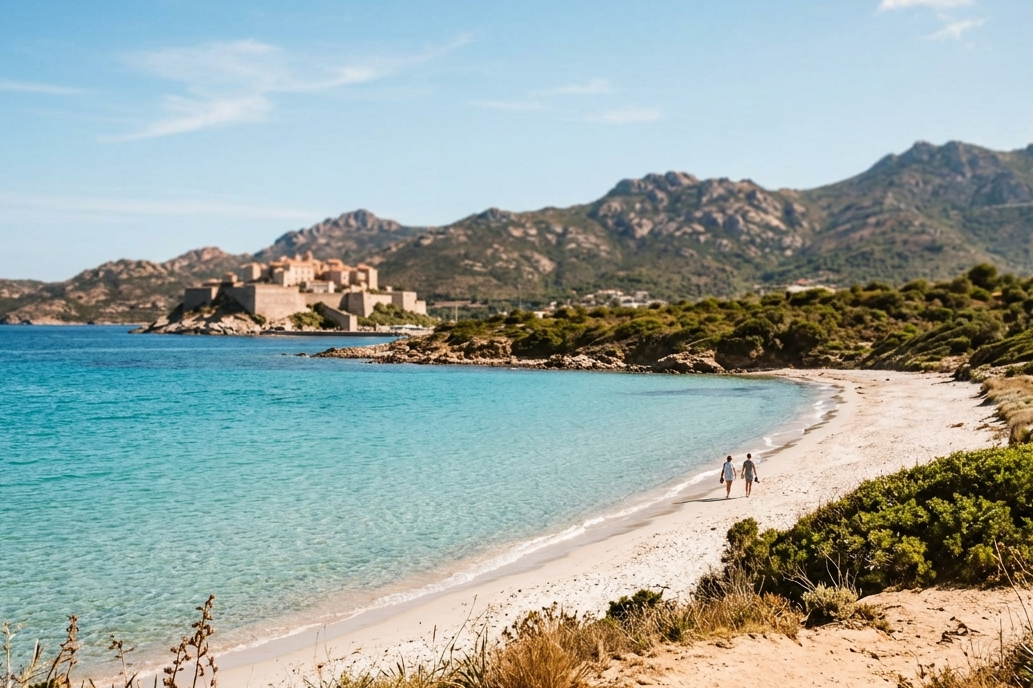 plages corse lagon turquoise coquillage