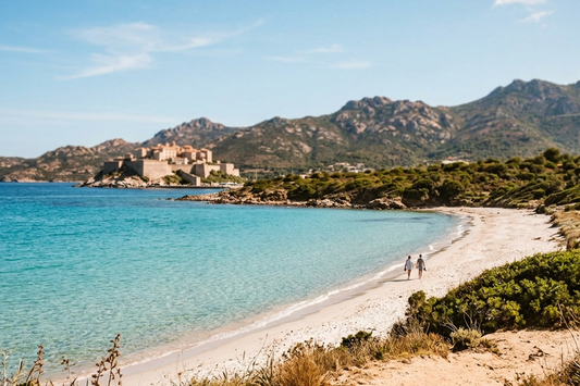 plages corse lagon turquoise coquillage