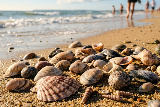 ramassage coquillages plage coquillages bivalves