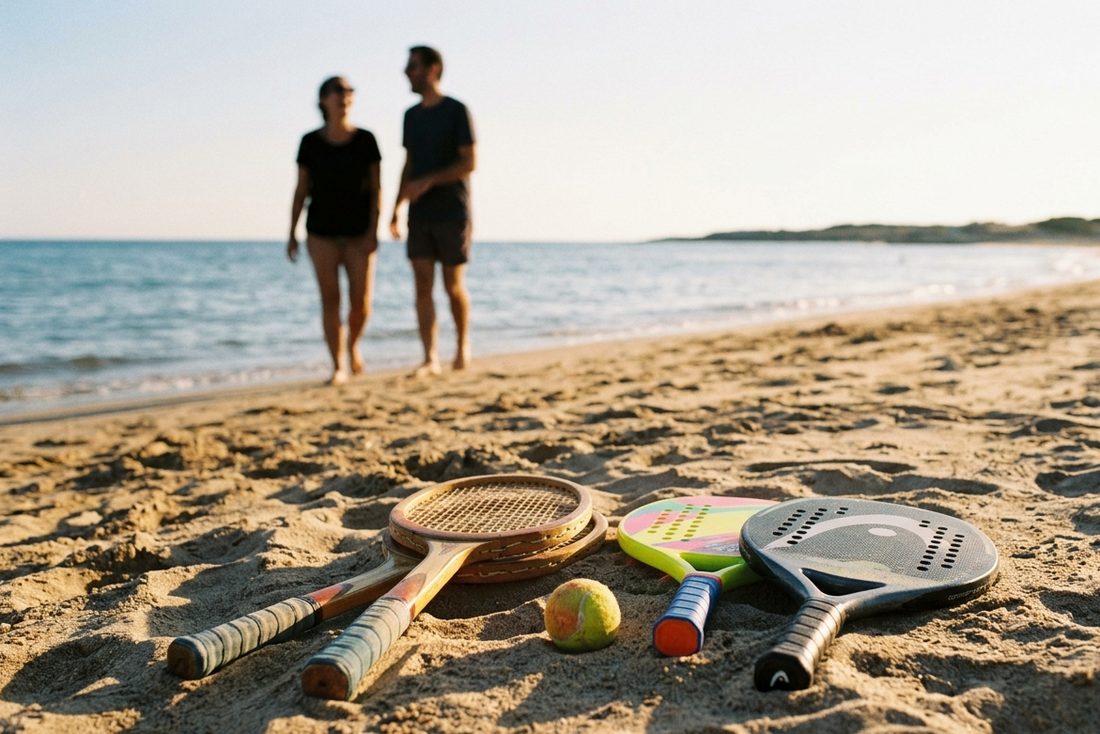 raquettes plage bois beach tennis