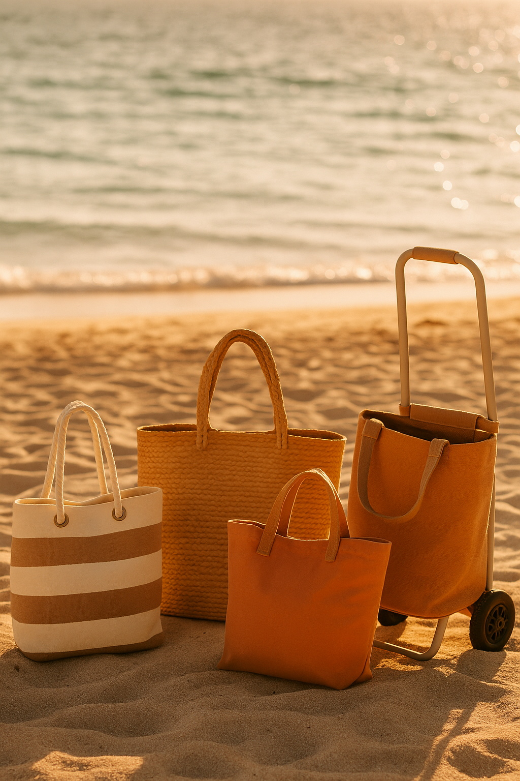 sacs cabas chariot plage