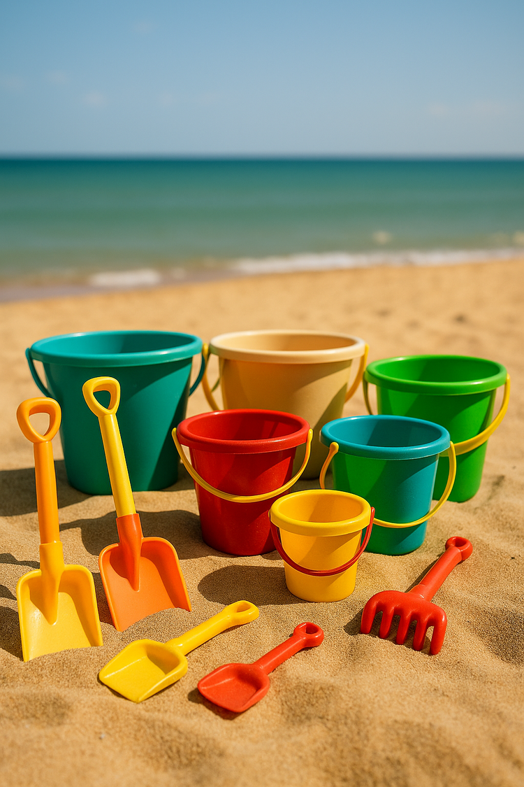 Vaguelly Lot De 8 Pelles Et Râteaux De Plage Pour Enfants - Jouets Extérieur Plastique Colorés