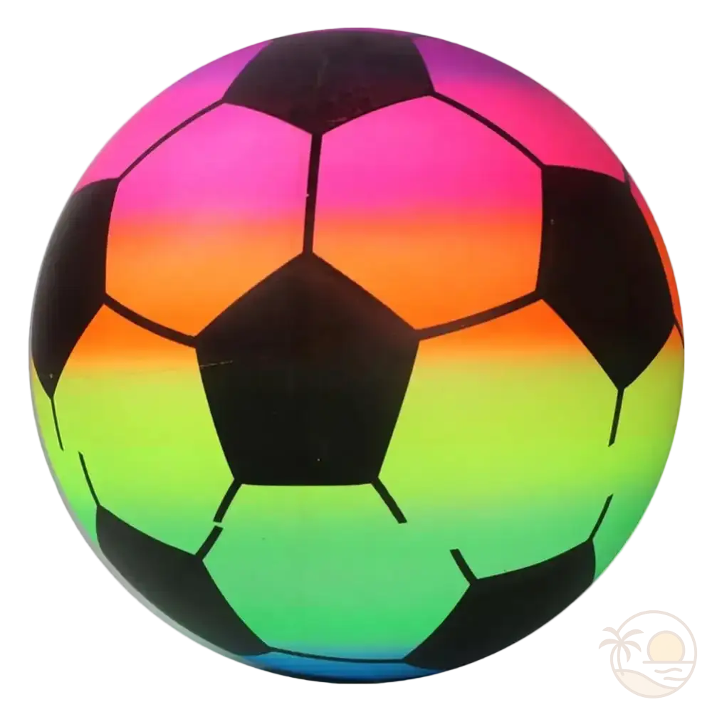 ballon de plage arc-en-ciel foot