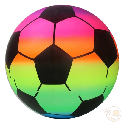 ballon de plage arc-en-ciel foot