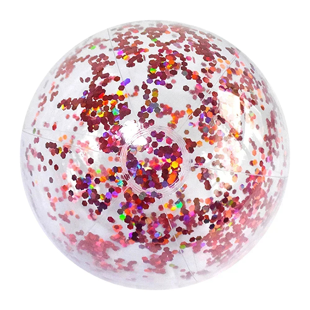 ballon de plage gonflable rose