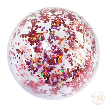 ballon de plage gonflable rose