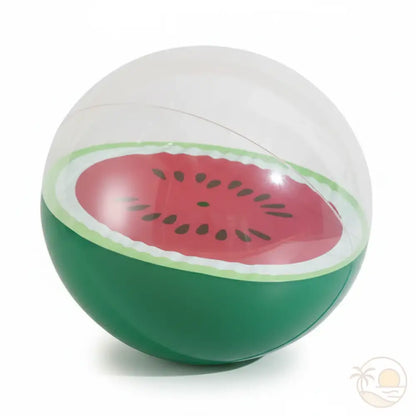 ballon de plage transparent pasteque