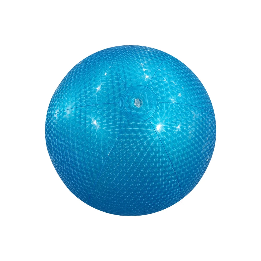 ballon gonflable de plage bleu