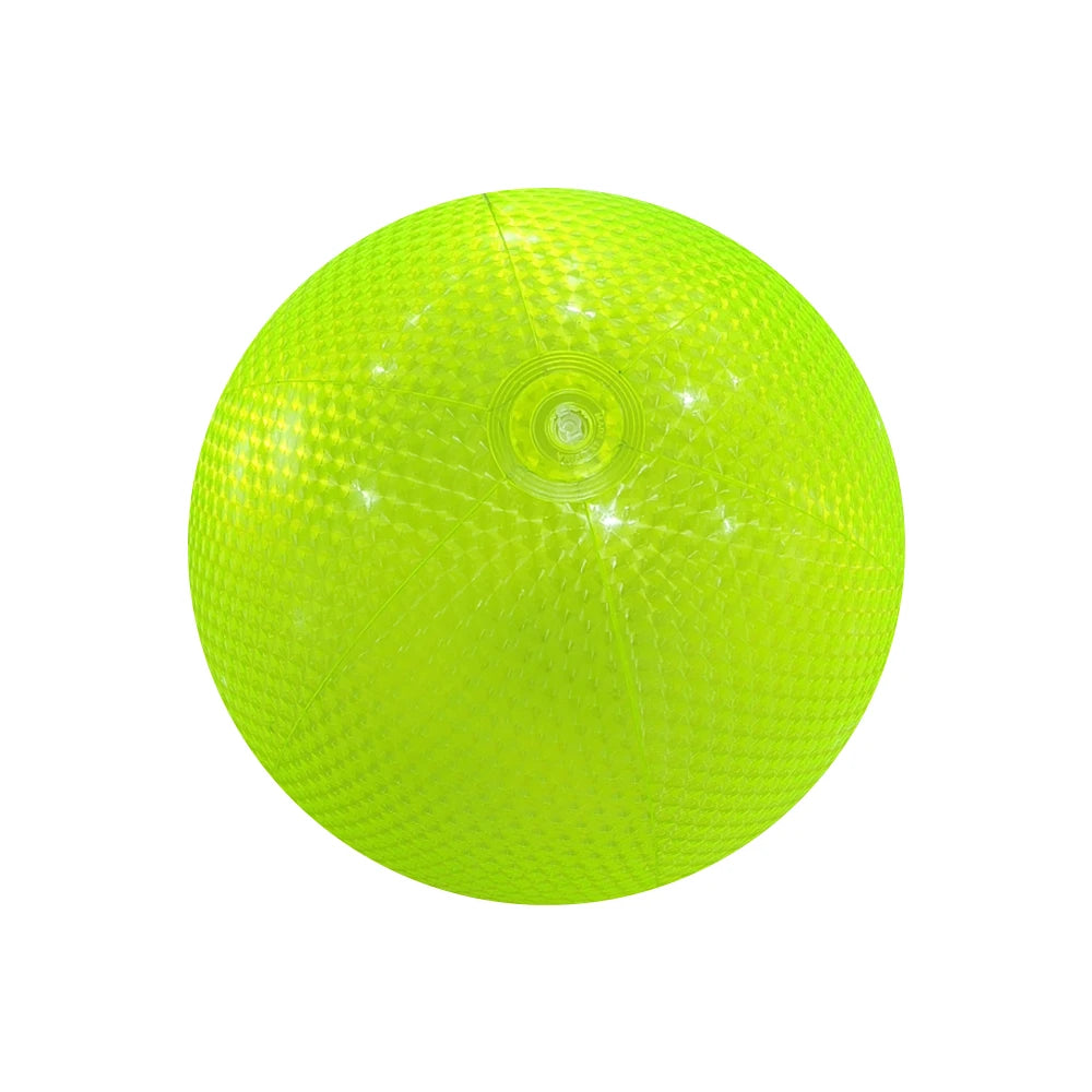 ballon gonflable de plage vert