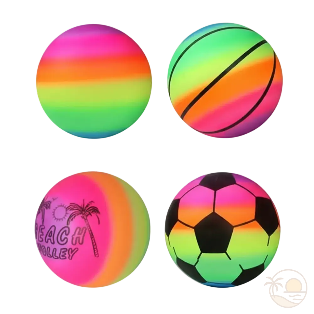 ballons de plage arc-en-ciel