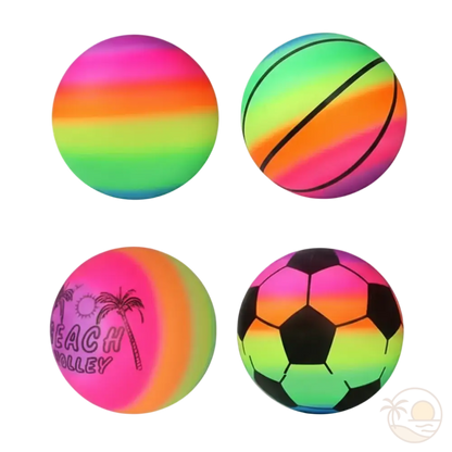 ballons de plage arc-en-ciel