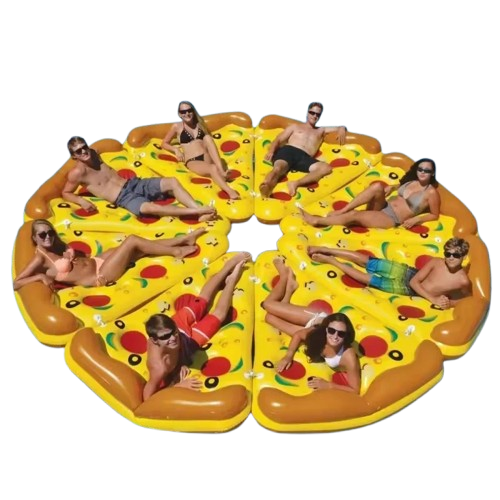 bouee gonflable pizza complete