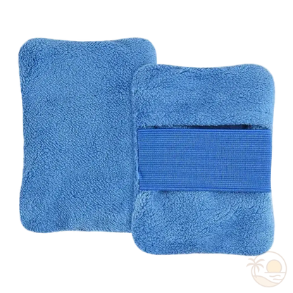 brosse de plage anti sable recto verso bleu