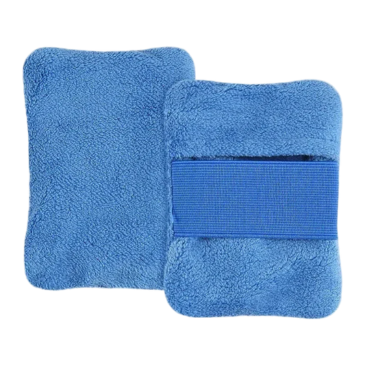 brosse de plage anti sable recto verso bleu