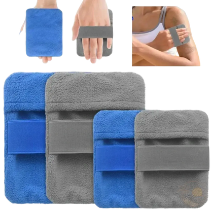 brosse de plage anti sable recto verso bleu gris