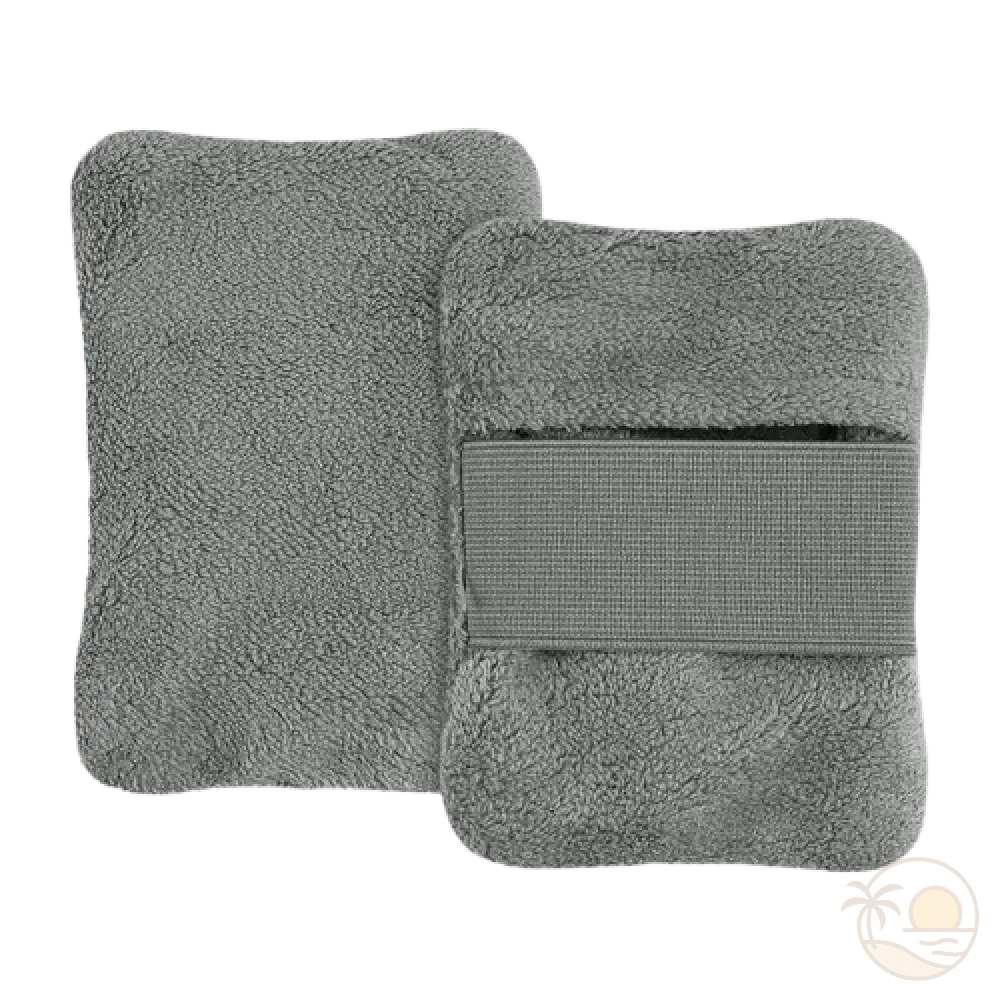 brosse de plage anti sable recto verso gris