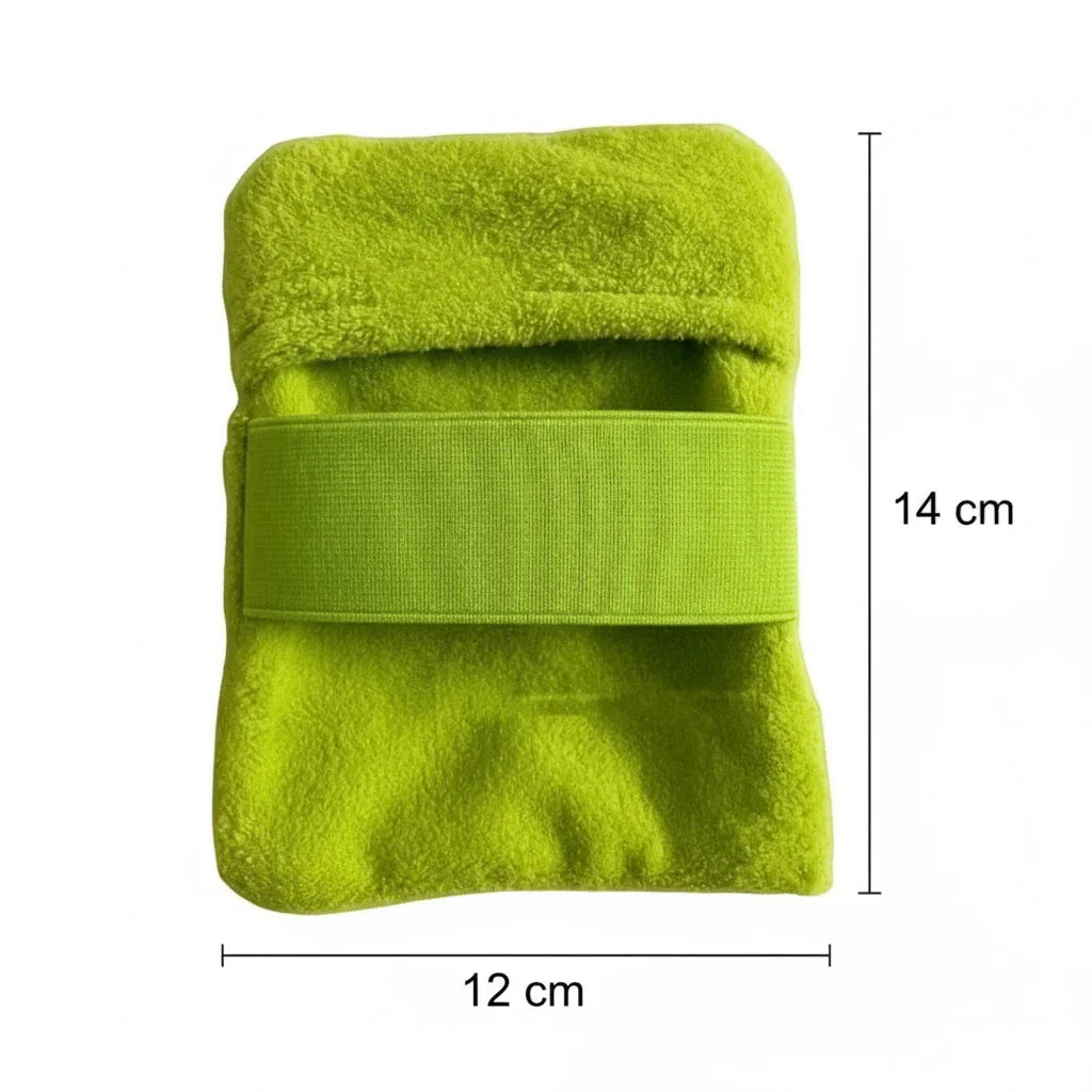 brosse de plage anti sable vert grand modele