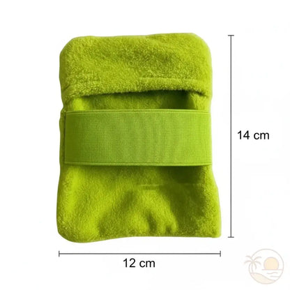 brosse de plage anti sable vert grand modele