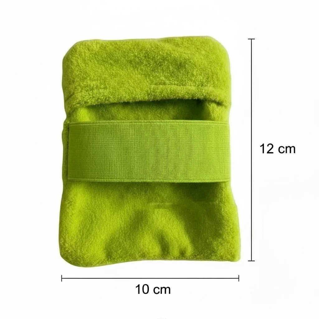 brosse de plage anti sable vert petit modele