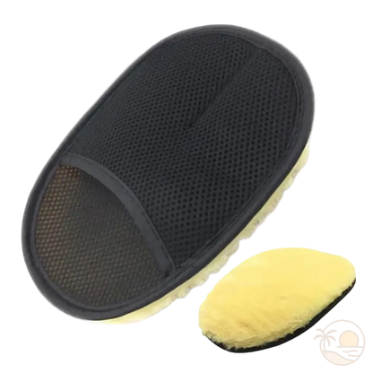 brosse sable plage recto verso