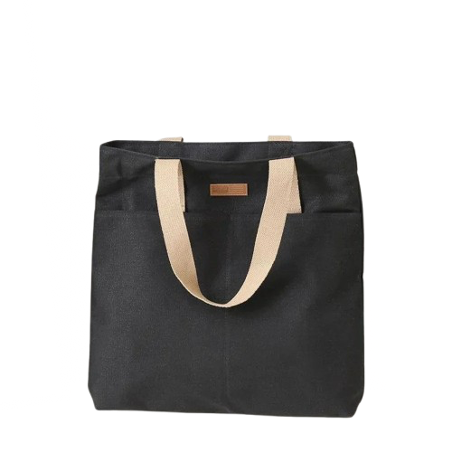 cabas de plage en toile noir