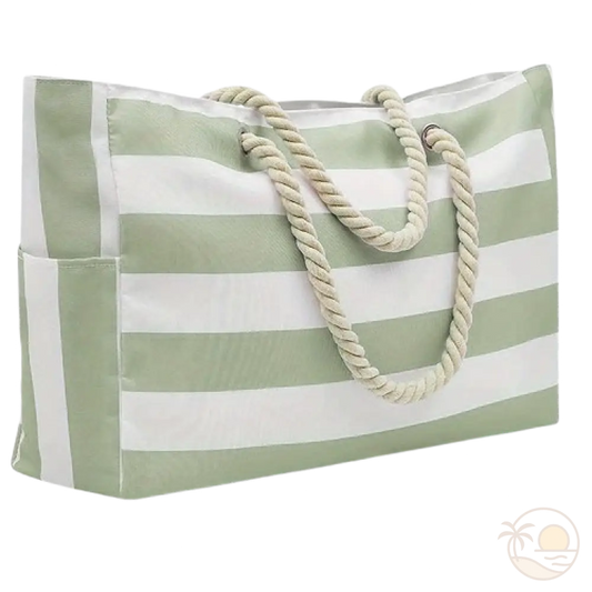 cabas de plage vert 1