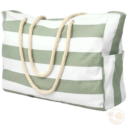 cabas de plage vert 2