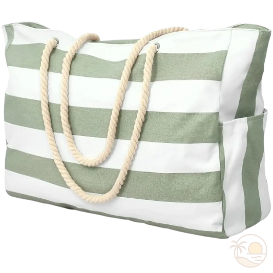 cabas de plage vert 2