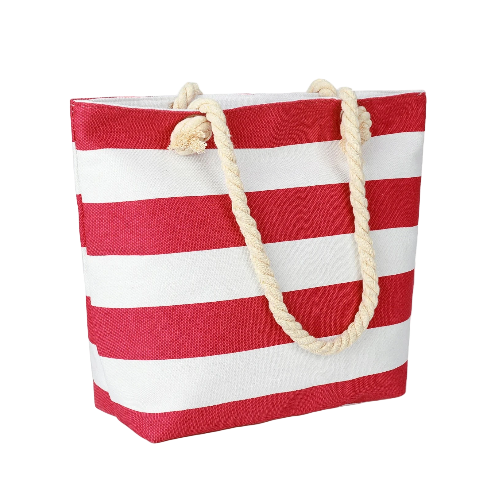cabas sac de plage rouge