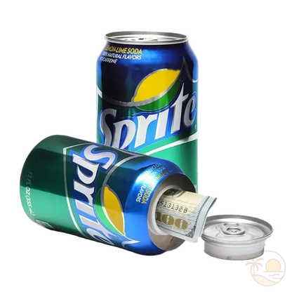 cache objets plage canette soda sprite