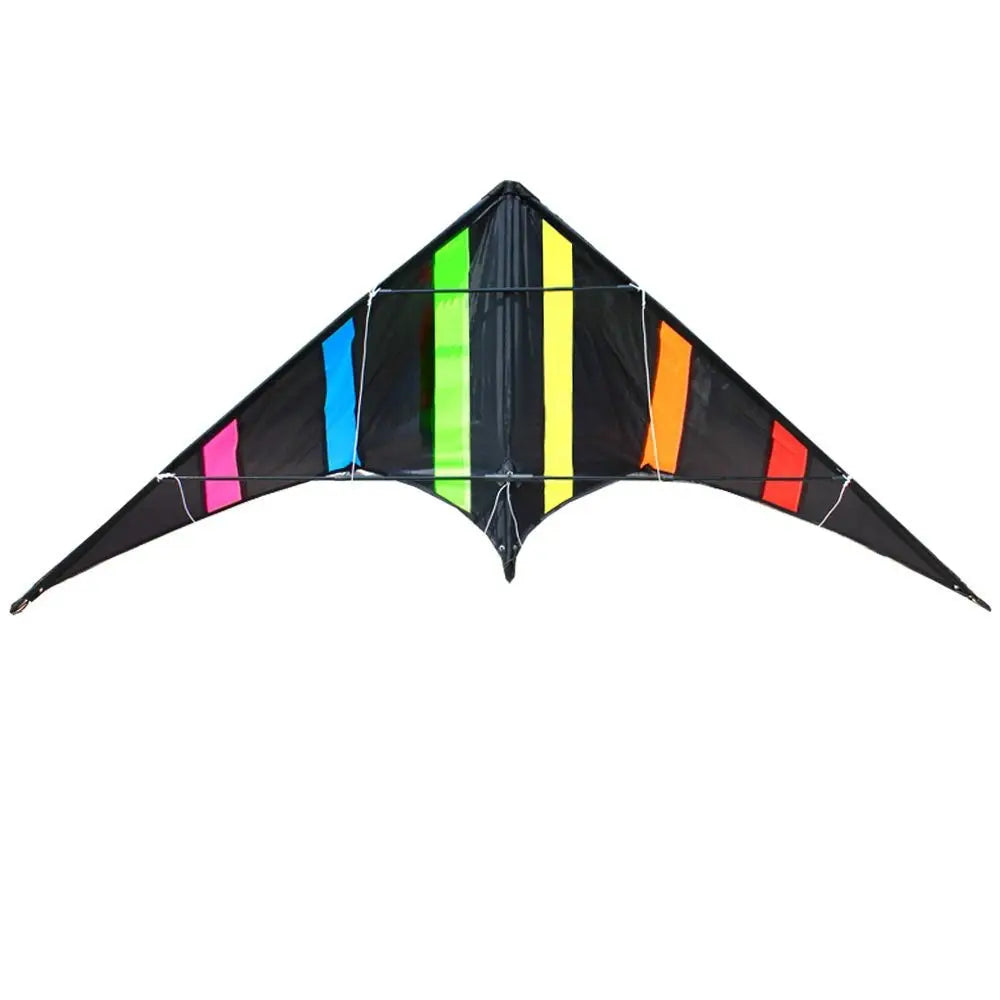 cerf-volant 2 lignes bandes multicolores