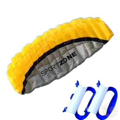 cerf-volant de traction jaune