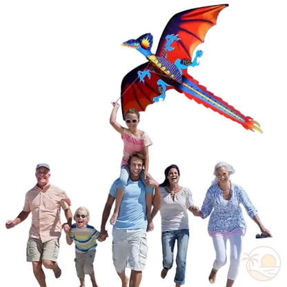 cerf-volant dragon vol famille