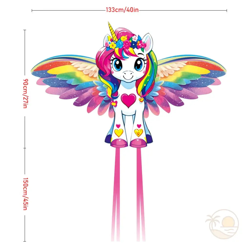 cerf-volant licorne dimensions