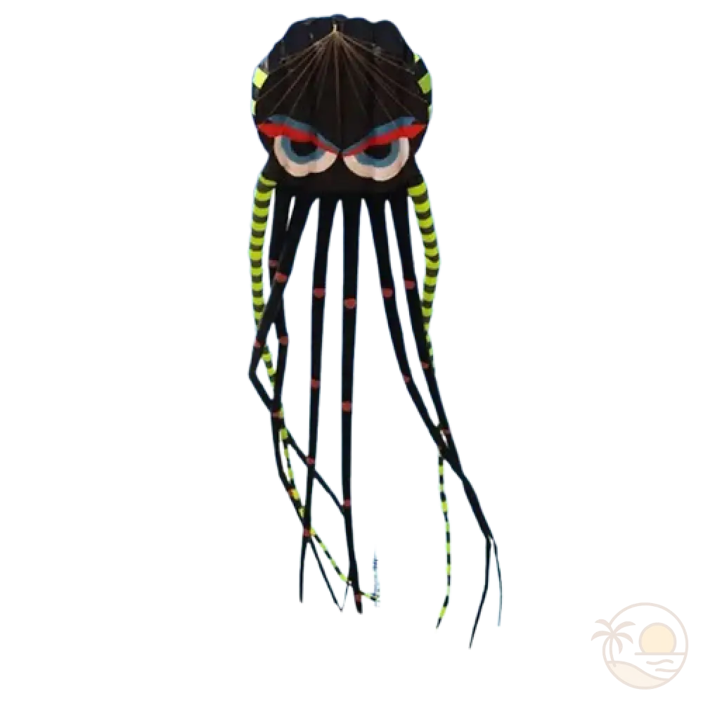 cerf-volant pieuvre noir