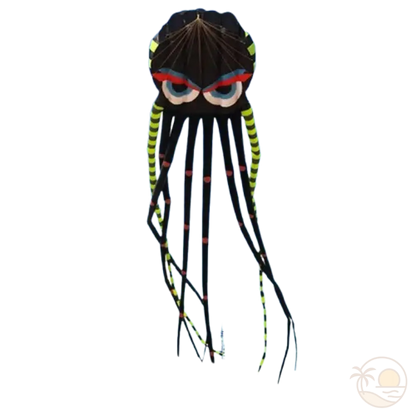 cerf-volant pieuvre noir
