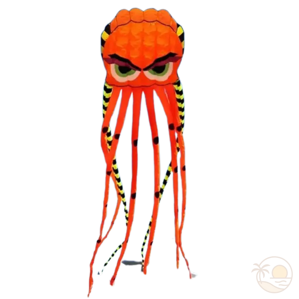 cerf-volant pieuvre orange