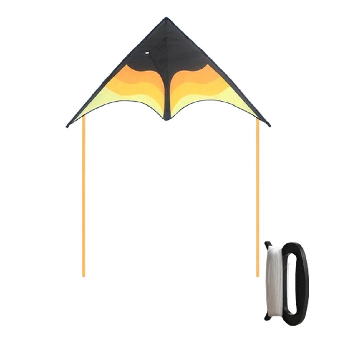 cerf-volant plage jaune