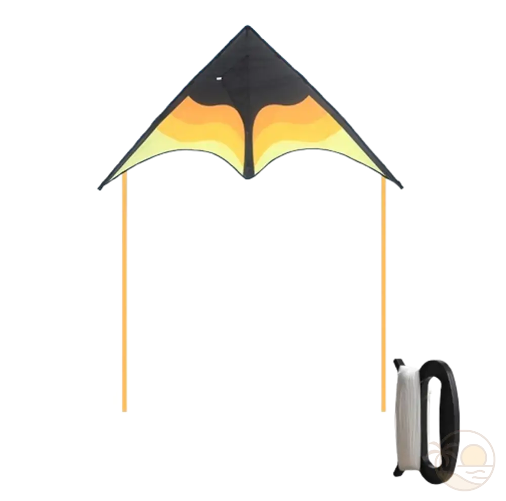 cerf-volant plage jaune