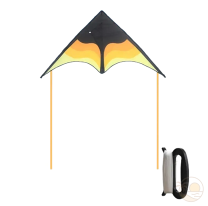 cerf-volant plage jaune