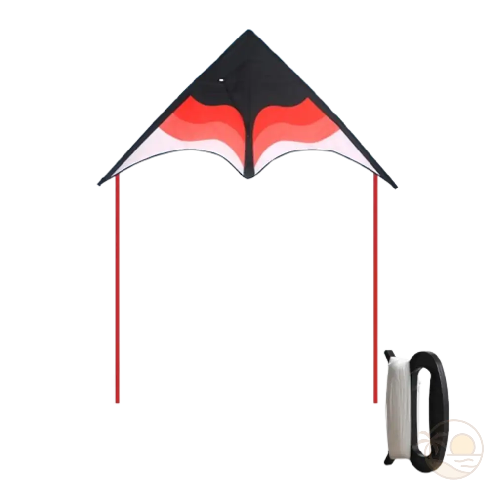 cerf-volant plage rose