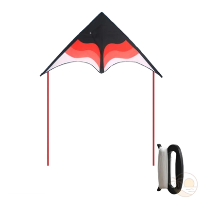 cerf-volant plage rose