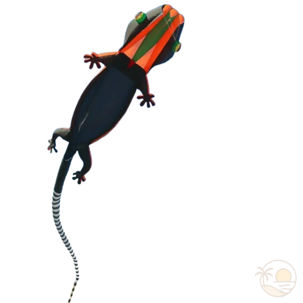 cerf volant geant gecko noir