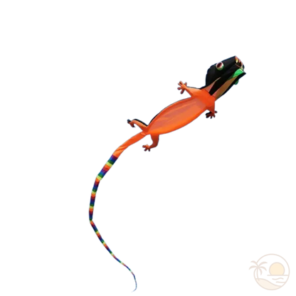 cerf volant geant gecko orange