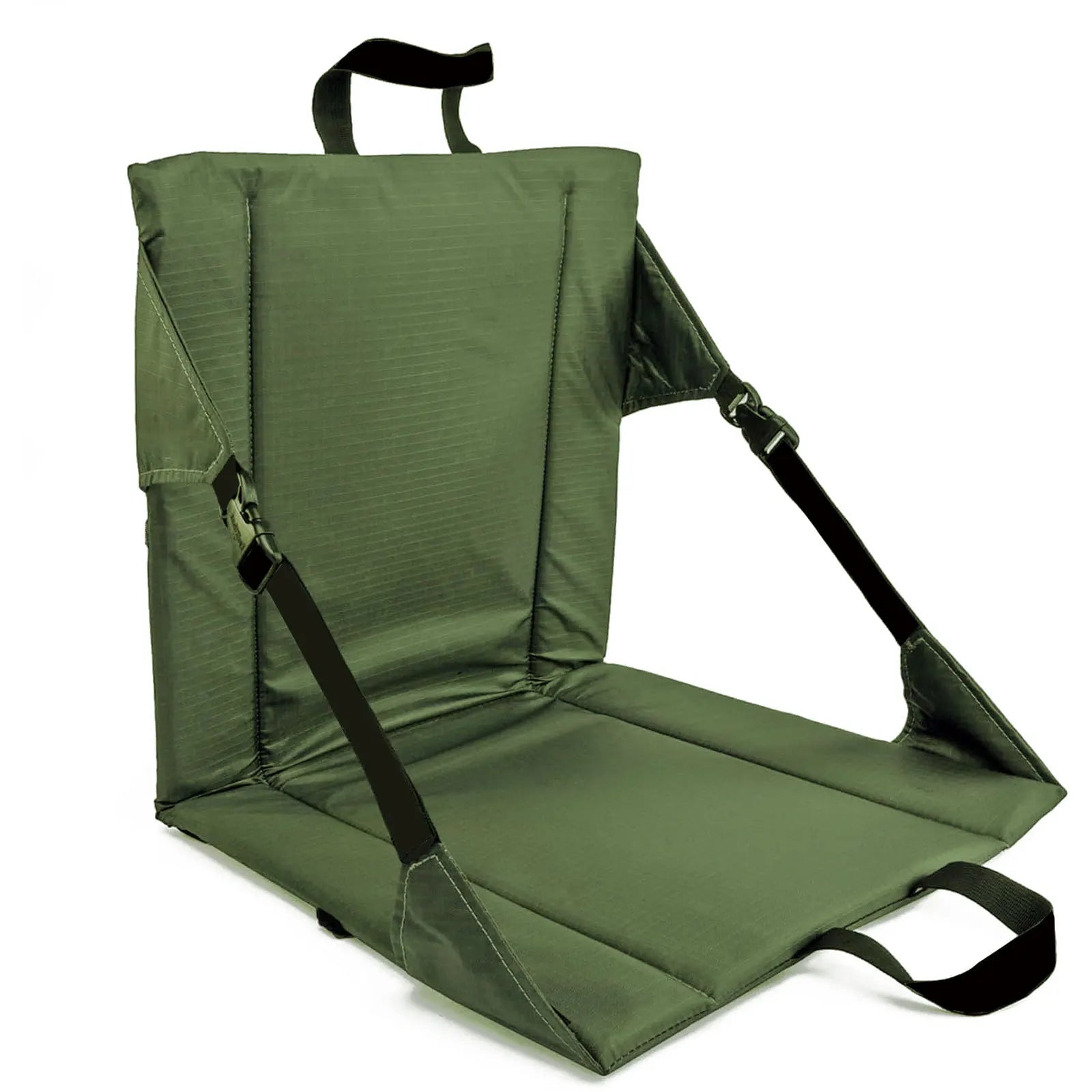 chaise de plage basse pliante verte