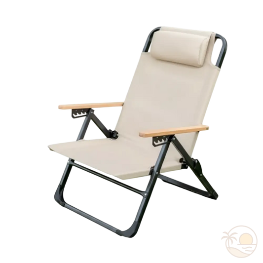 chaise de plage inclinable femme