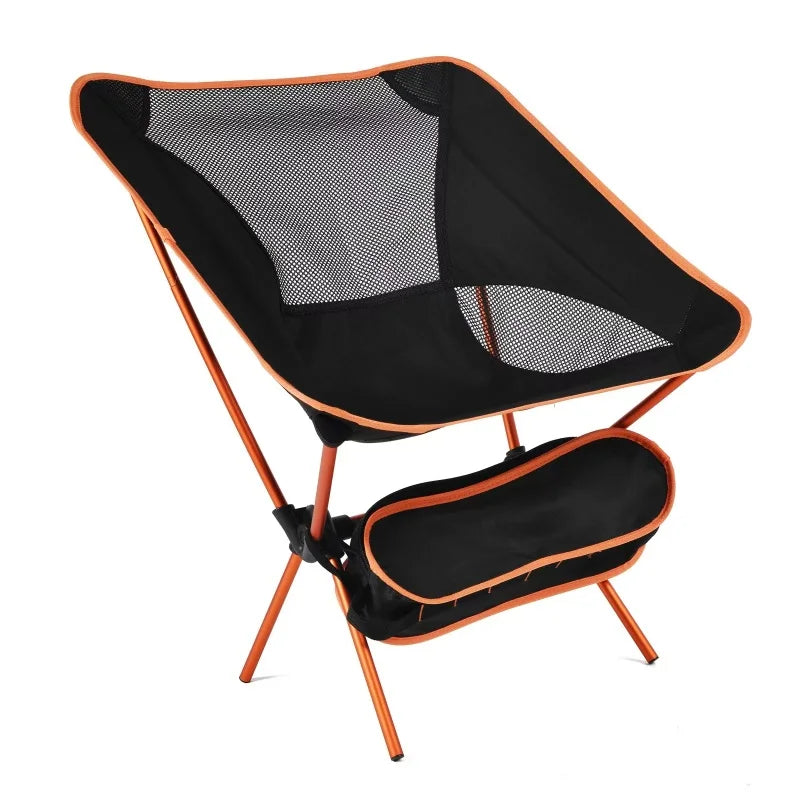 chaise de plage orange