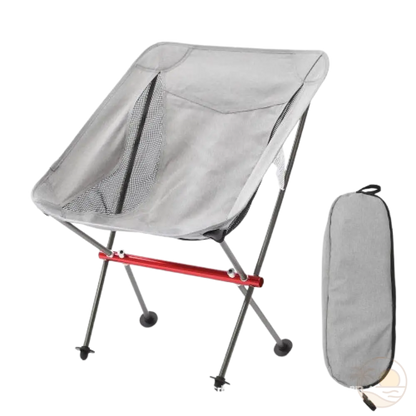 chaise de plage pliante grise