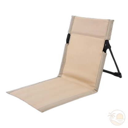 chaise de plage pliante ultra legere beige
