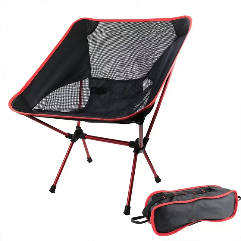 chaise de plage rouge